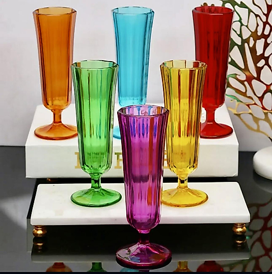 Altı Kişilik Flüt Bardak Seti