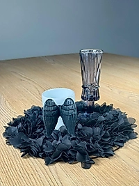 Çiçekli Tek Kişilik Sunum Seti