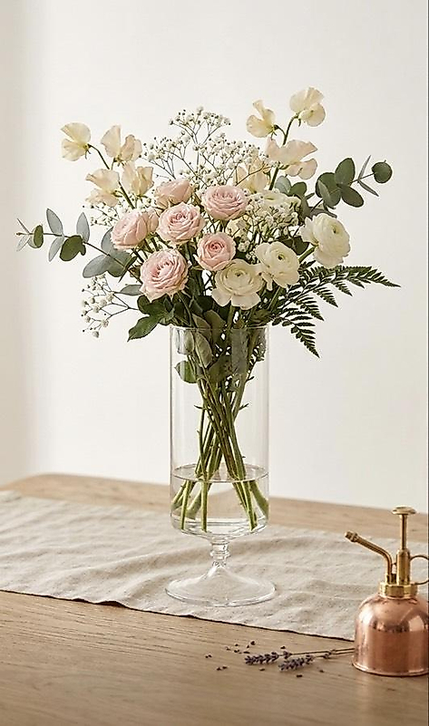 El Yapımı Özel Bilezik Detaylı Cam Vazo