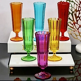 Altı Kişilik Flüt Bardak Seti