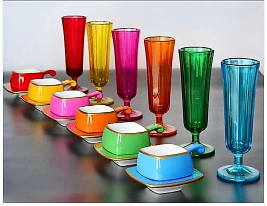 Bitter Fincan& Flüt Bardak Seti