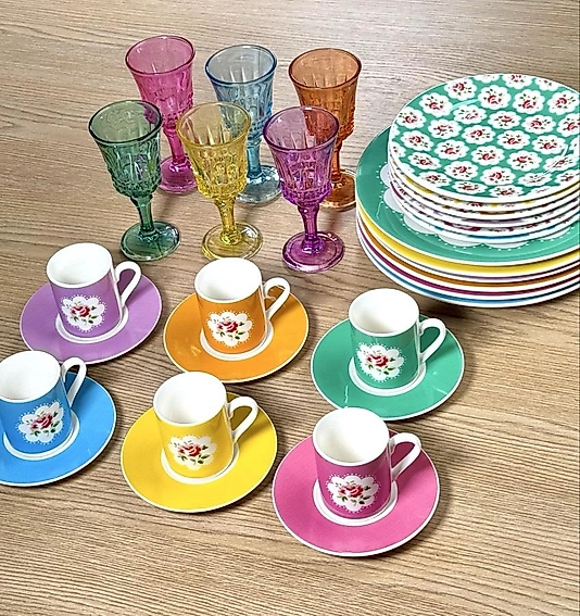 Vintage Seri Altı Kişilik 30 Parça Sunum Seti